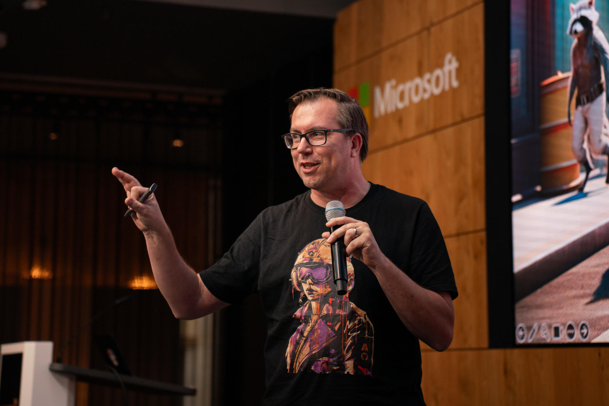 Speaking authentically on stage at a Microsoft event