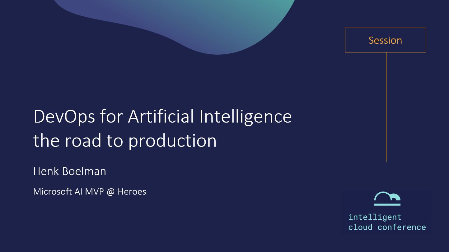 Intelligent Cloud Conference 2019