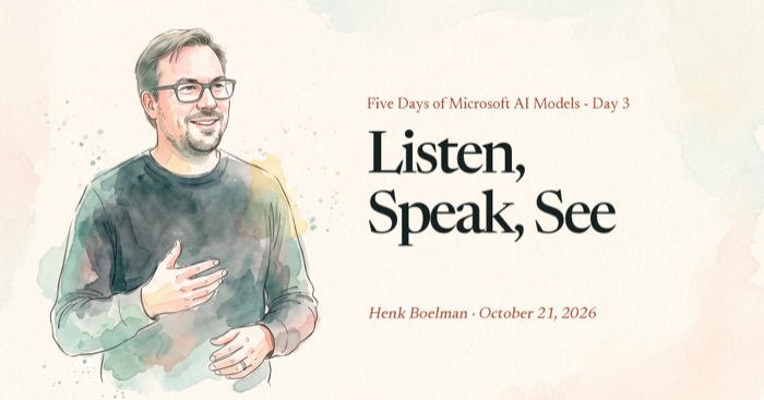 Listen, Speak, See