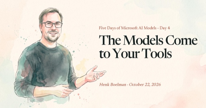 The Models Come to Your Tools