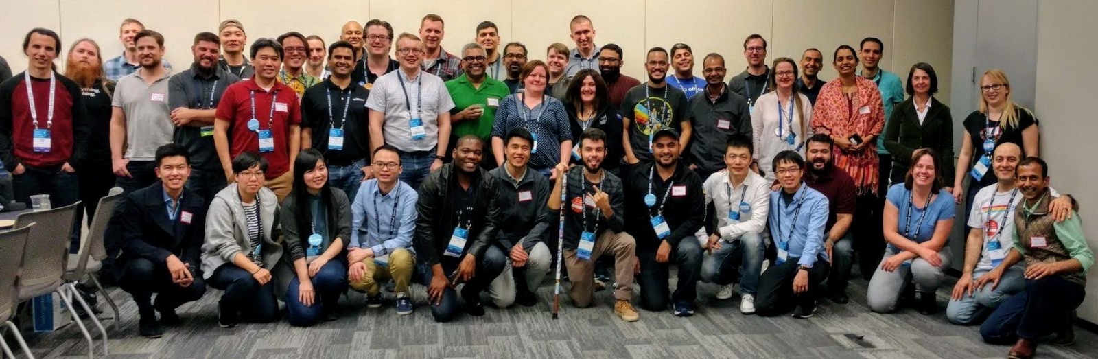 Group photo at the first Global AI Bootcamp in 2018