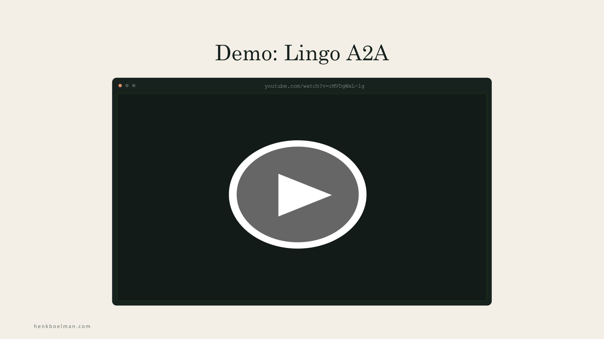 Demo: Lingo A2A