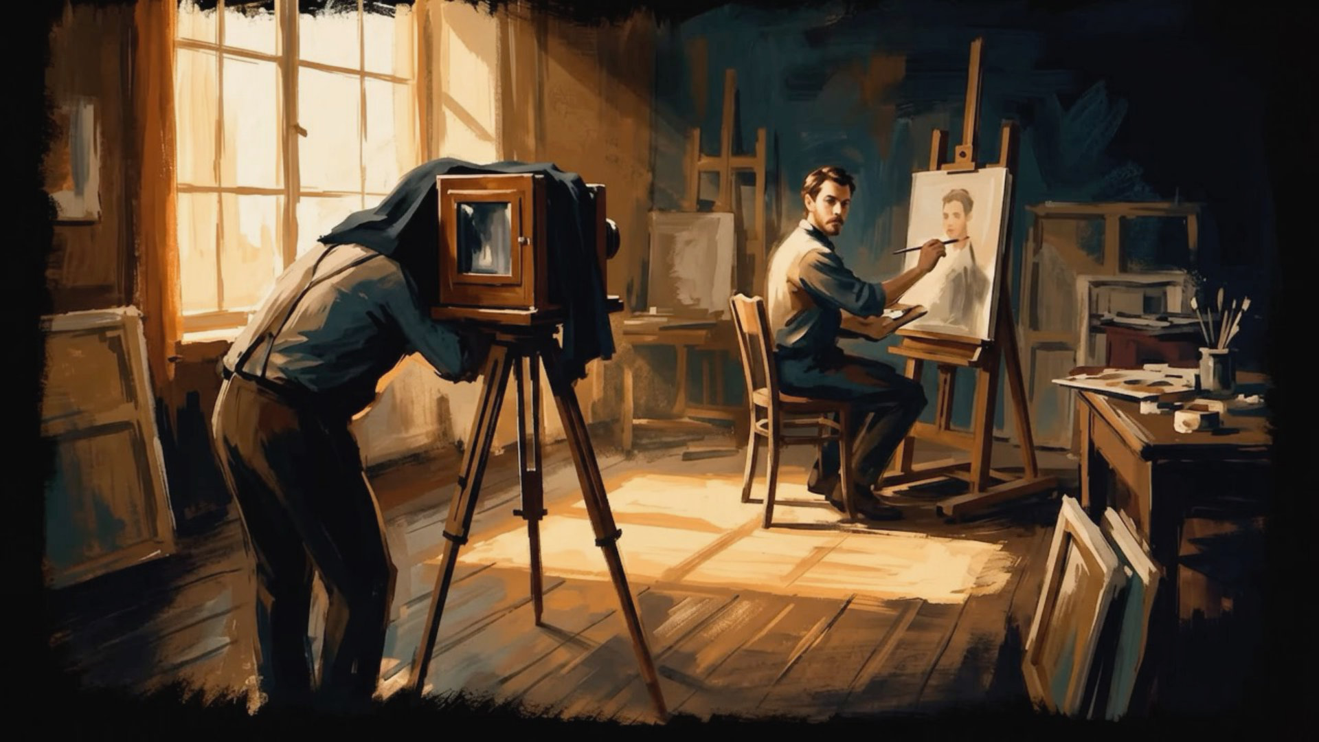 Photography and painting